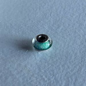 Pandora: Turquoise color charm with slight sparkle